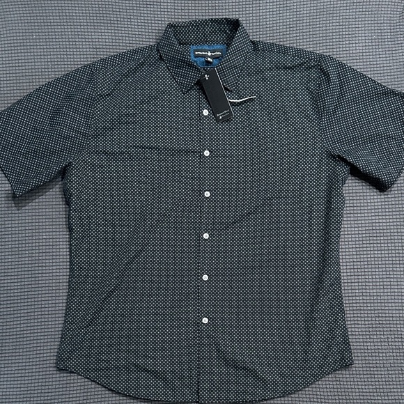 LIMITED TIME $5 ITEM!! Beverly Hills Polo Club Navy Button Down Shirt - Picture 1 of 3